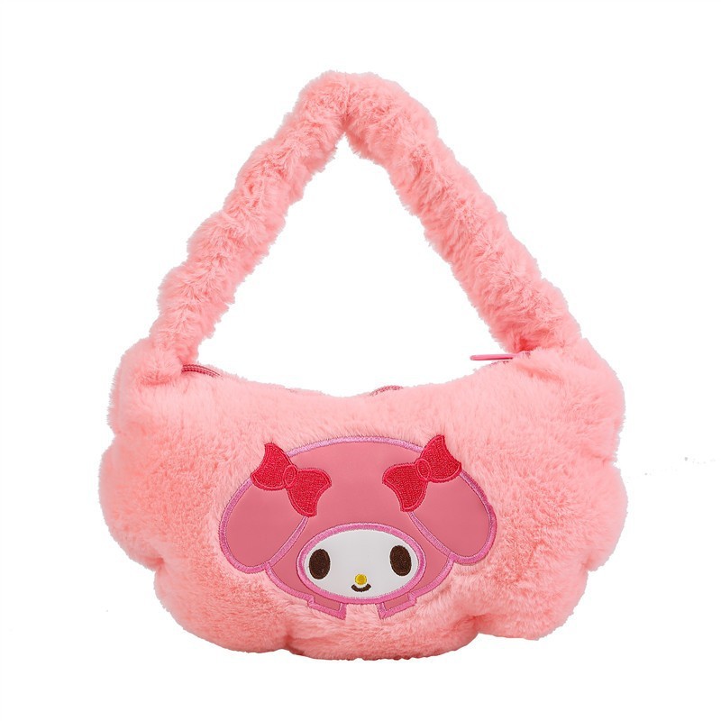 サンリオぬいぐるみ漫画ハンドバッグクロミショルダー化粧品バッグ女の子ソフトかわいい脇の下バッグメーカー卸売|undefined