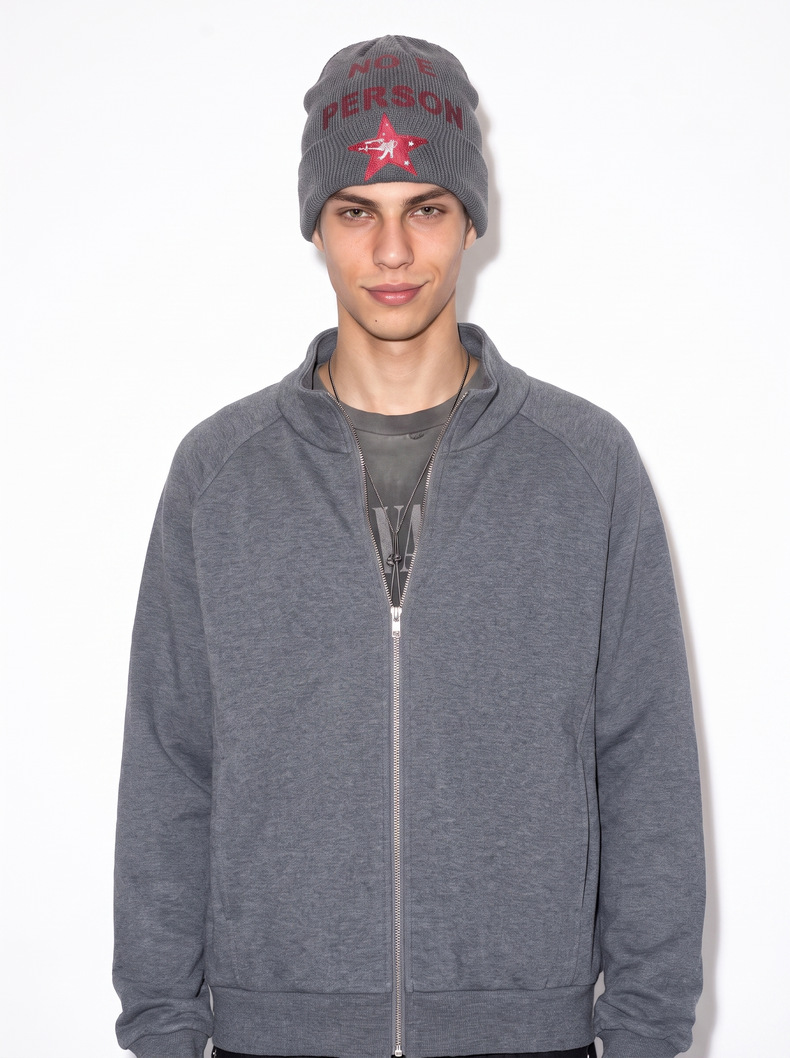 Inflation 320g Zip-Up Stand Collar Sweatshirt