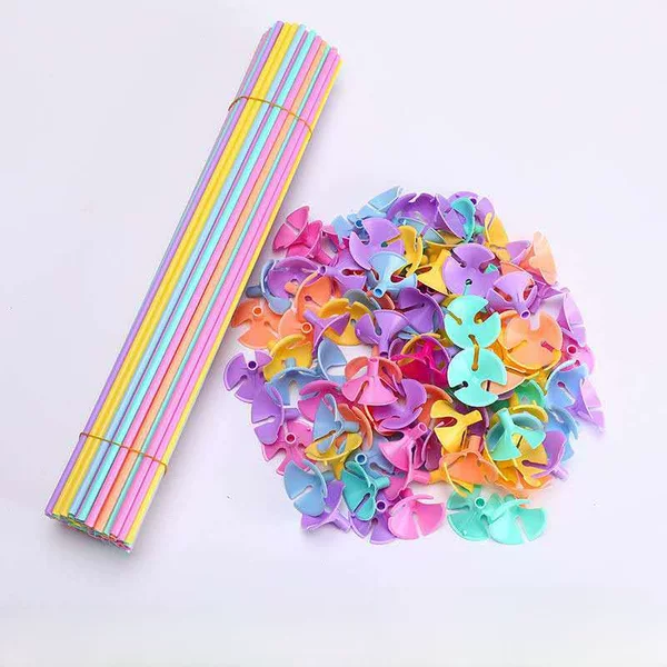 New gold silver macaroon color balloon holder handheld accessories bold balloon bracket gold silver rod holder