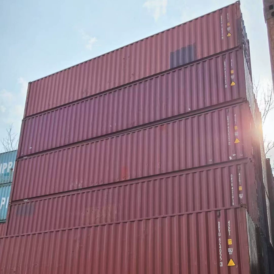 40-футовый подержанный контейнер, 6 метров 12 метров размер контейнера, оригинальная коробка входит в порт