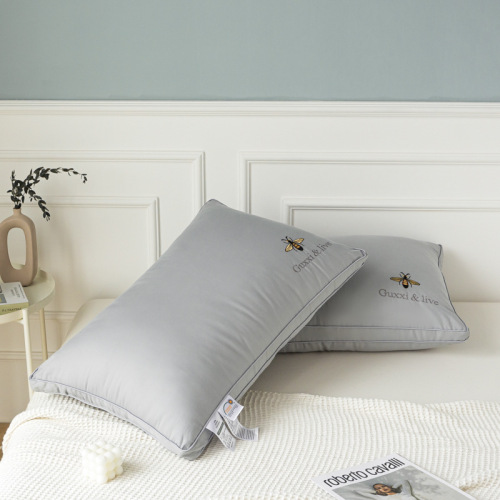 Cotton soy fiber pillow core washable five-star hotel pillow adult neck protector home feather velvet pillow on behalf of