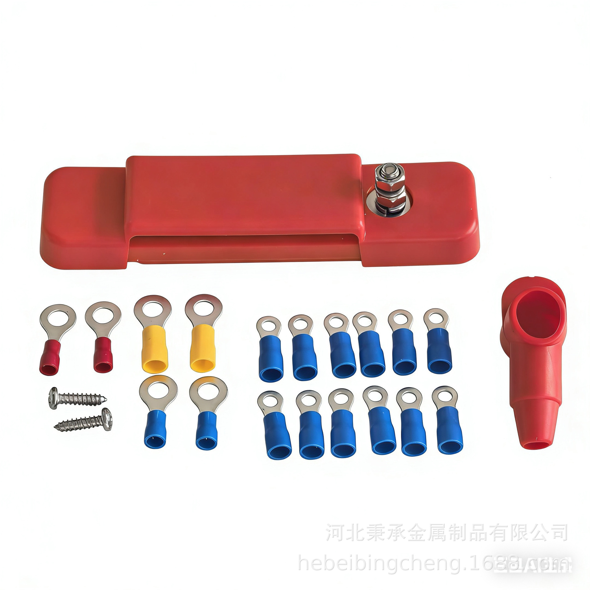 纯铜一套38PCS黑红12路汇流排48V150A汇线排12P接线排配接线端子