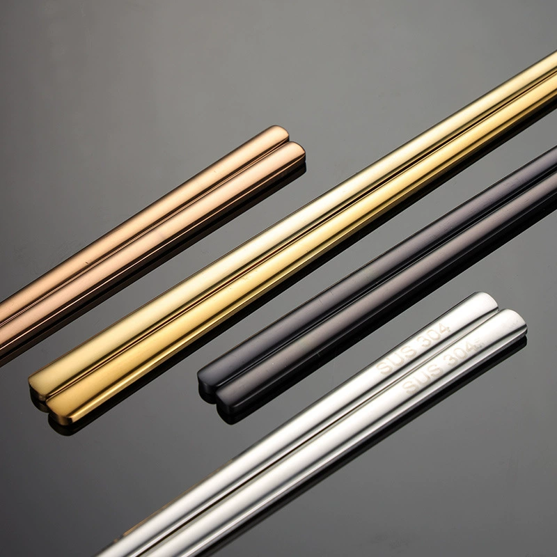 Эн Chopsticks из нержавеющей стали, корейская столовая посуда, 3 мм, 50 г