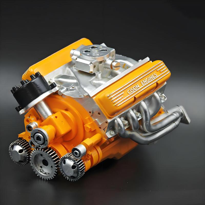 GF 国境を越えた新しいエンジン V8 エンジン装飾品キット樹脂工芸品装飾品ガソリンオーバーヘッドバルブ振り子|undefined