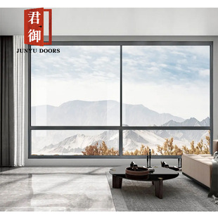 Hidden frame extremely narrow six-track sliding window double row wheel oversized ventilation area broken bridge two-color fixed fence clothes hanger