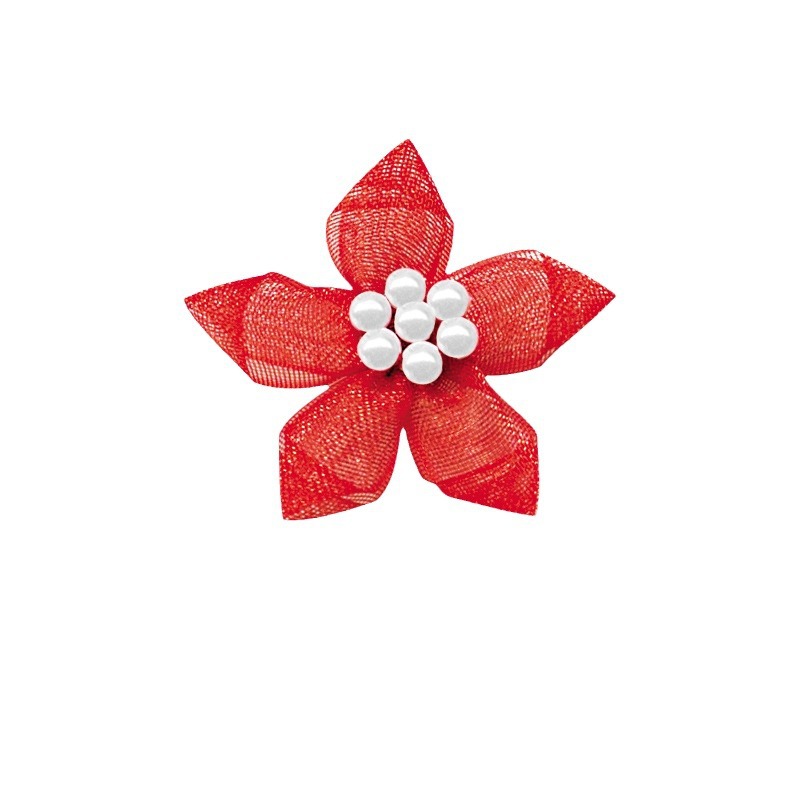 Venta al por mayor Arco de la cinta terminado 3.2cm200 piezas un paquete de accesorios de flores DIY mariposa accesorios para el cabello de los niños materiales decorativos