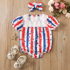 速卖通婴儿夏装连体衣宝宝哈衣时尚衣服男女新生儿爬服外贸批发