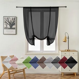 [Mai Huang] Amazon Nordic Modern Simple Plain Fishbone Window Screen Living Room Bedroom Study Gauze Curtain Finished Product