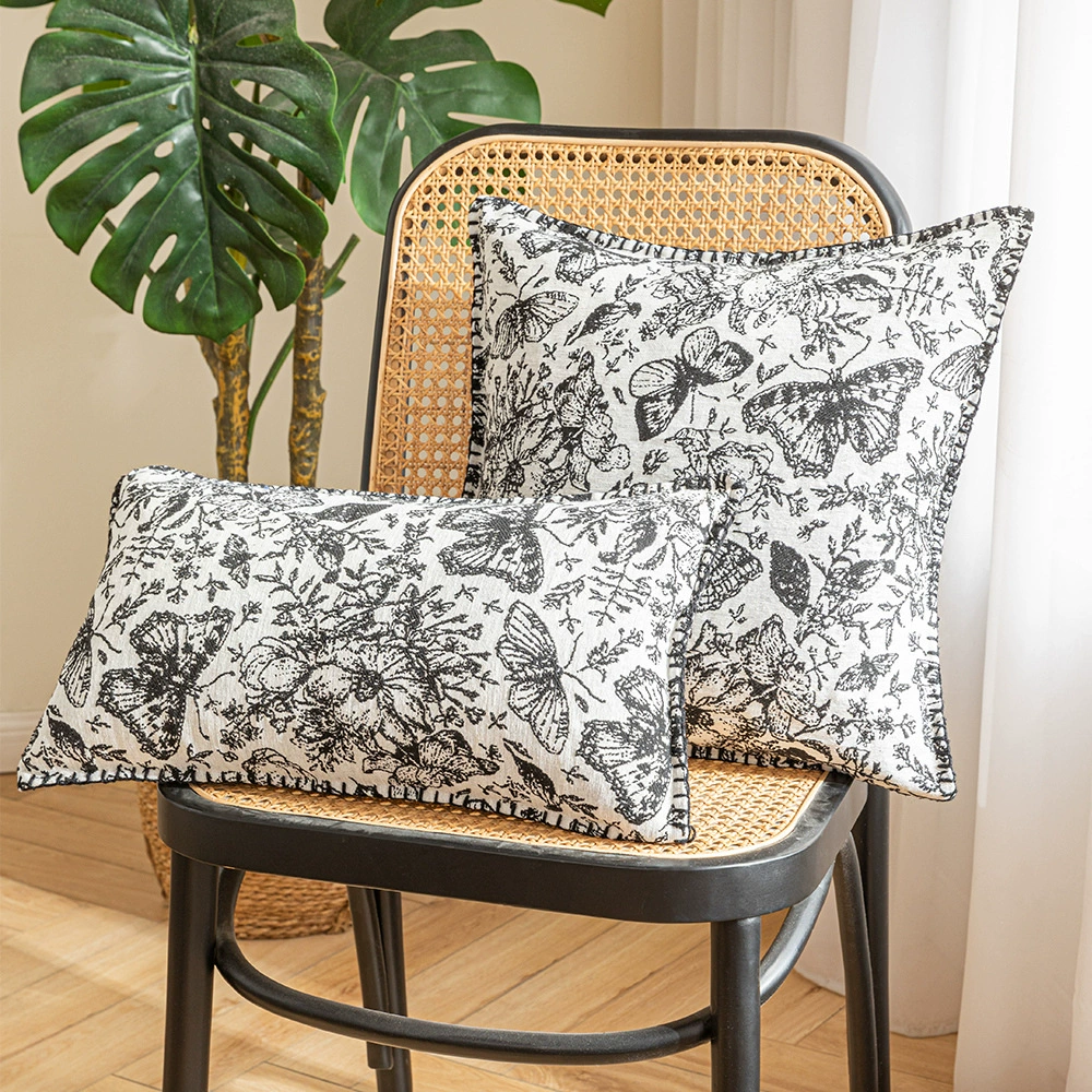 Decorative retro pillow / cushion, floral & patterned designs, sizes 30×50 cm and 45×45 cm