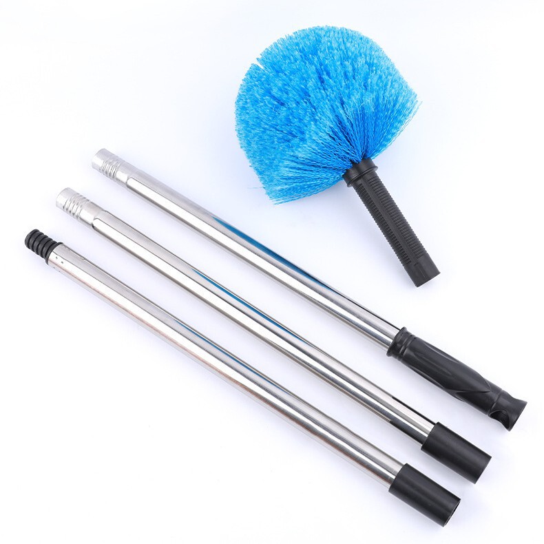 Ceiling Spider Web Brush Household Dust Duster Extension Rod Removable Household Roof Cleaning Feather Duster Static Electricity