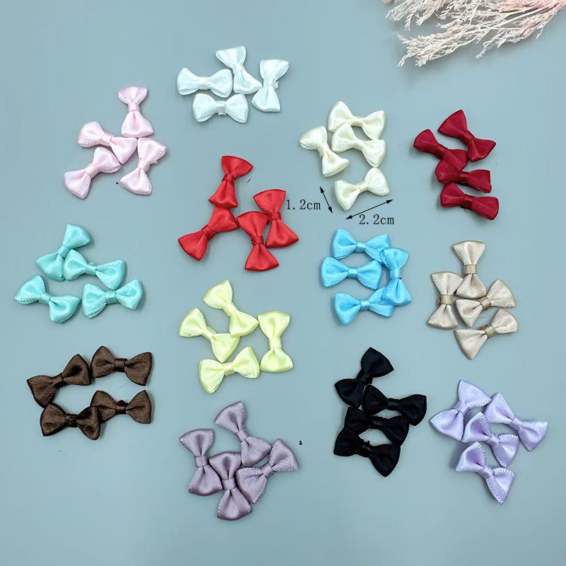 2.2cm Mini Bow Toy Doll Accessories DIY Nail Art Decorations Clothing Accessories Doll Clothes Shoe Flower Decoration