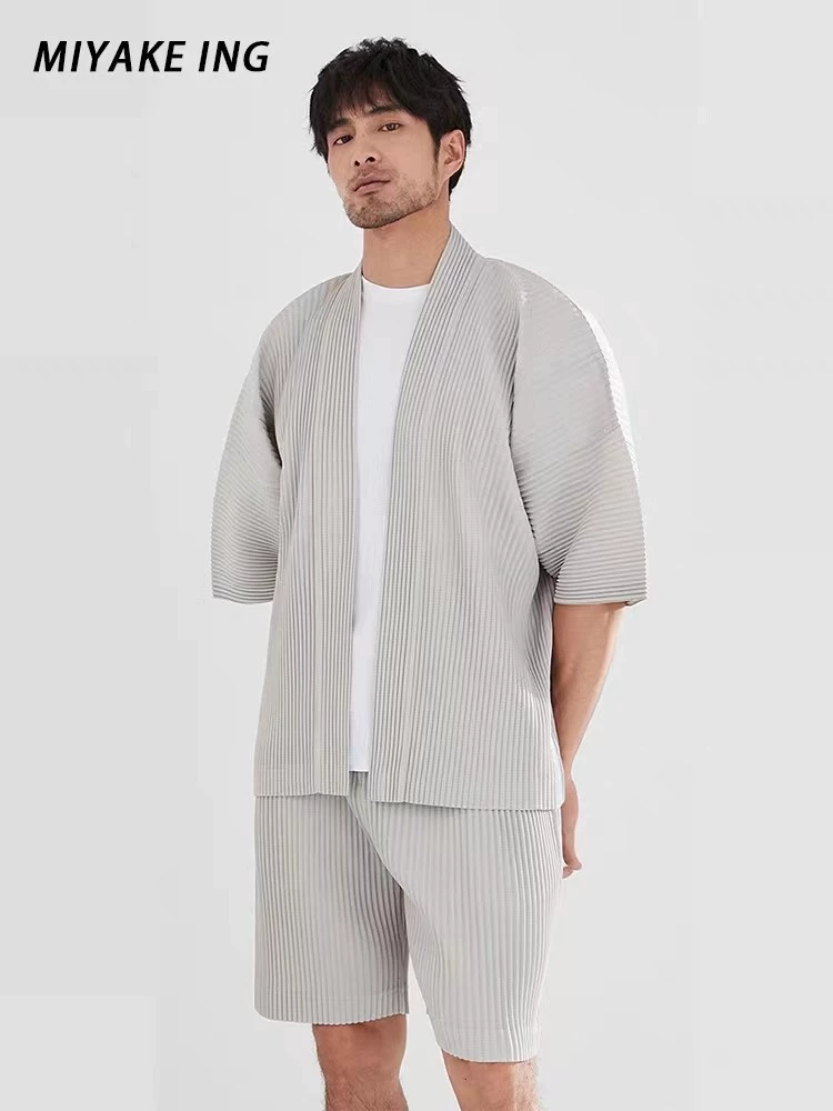 Japanese summer classic suit jacket, oversize, with short sleeve, HP11