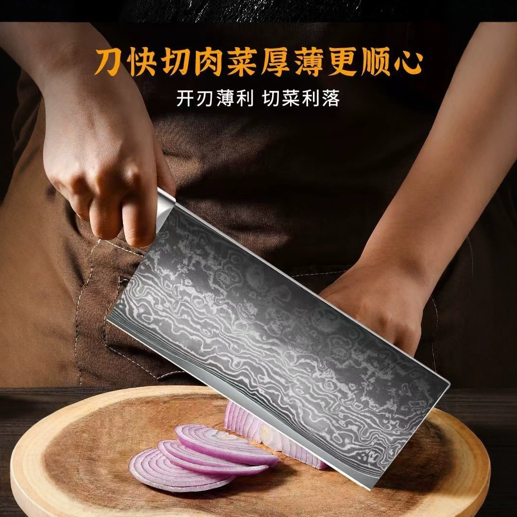 Кухонный нож-нарезчик дамасской ковки, сверхбыстрое заточение, нож для нарезки мяса, коммерческий шеф-нож, инструмент для кухни