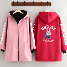 外穿防污保暖长袖时尚加绒加厚韩版罩衣女围裙防风大褂冬季工作服