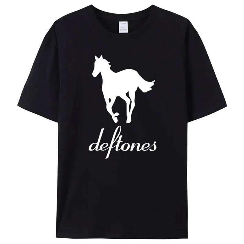 2024 Deftones Trendy Printed Men's T-shirt Short Sleeve T-shirt Loose Top New Men's Wear