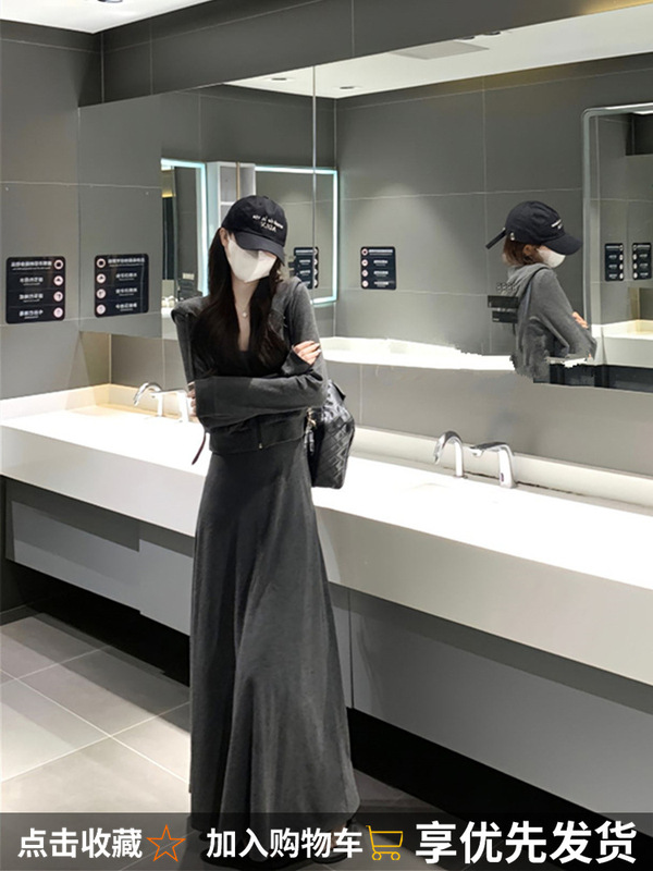 高个子大骨架女生入秋穿搭一整套加长版休闲显瘦长裙套装春秋季|undefined