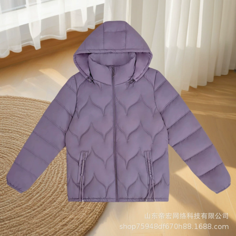 [С шляпой] Новая дикая иностранная мода свободная стройная осенняя и зимняя хлопчатобумажная куртка для мамы среднего возраста 2024