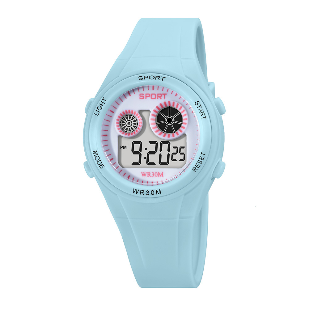 Relojes electrónicos de cronometraje deportivo multifunción para estudiantes transfronterizos, fabricantes de relojes electrónicos de cronometraje luminoso LED de tendencia al por mayor