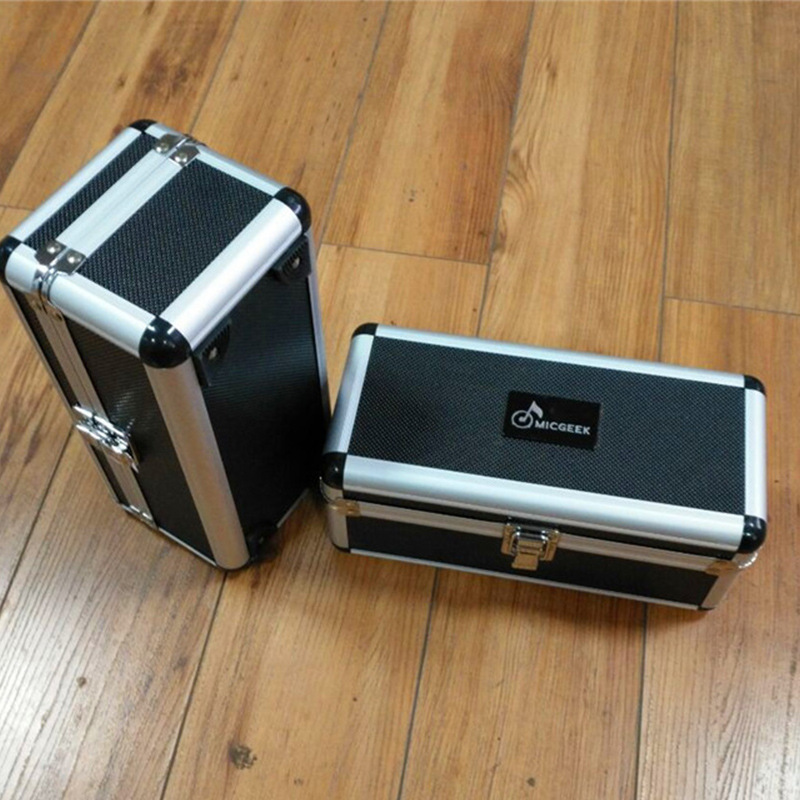 厂家供应铝合金箱 电子设备装置仪器箱 麦克风包装铝箱内置防震垫