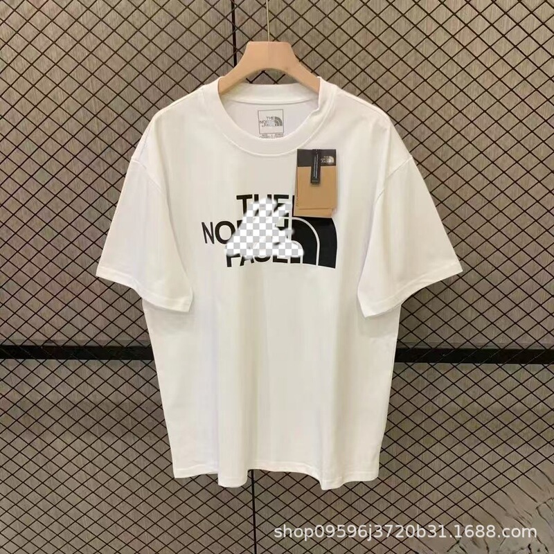 The North Face Pure Cotton T-Shirt Unisex Couple's Trendy Printed Loose Casual Short-Sleeve Early Autumn Base Layer The North Face Pure Cotton T-Shirt Unisex Couple's Trendy Printed Loose Casual Short-Sleeve Early Autumn Base Layer