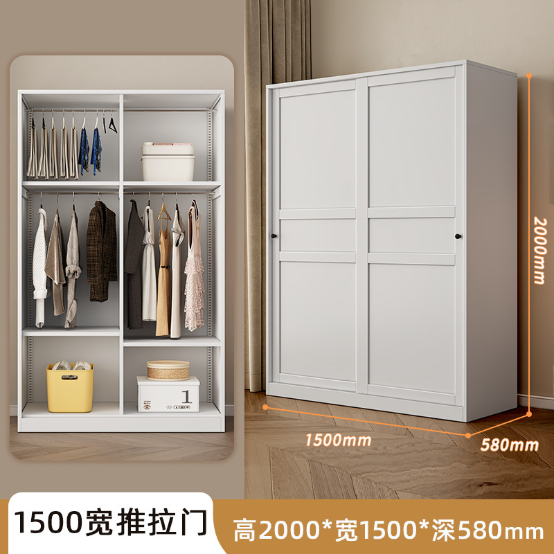 armario de acero armario de estilo francés crema de viento armario dormitorio doméstico sin formaldehído armario de niños gran alquiler de casa comercial image 11