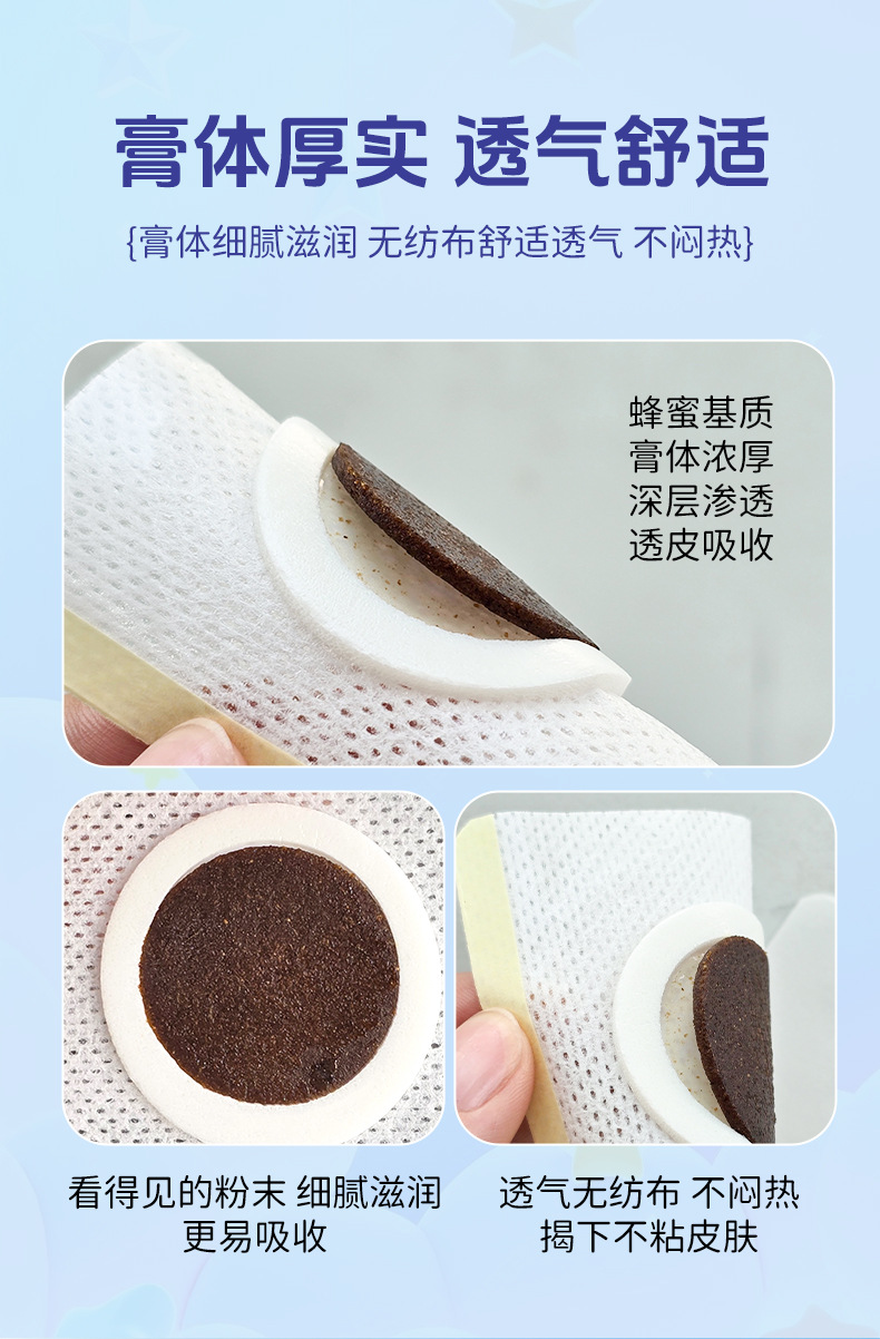Children's Herbal Growth Support Patch Foot Acupoint Paste 6 Patches Per Box preparation