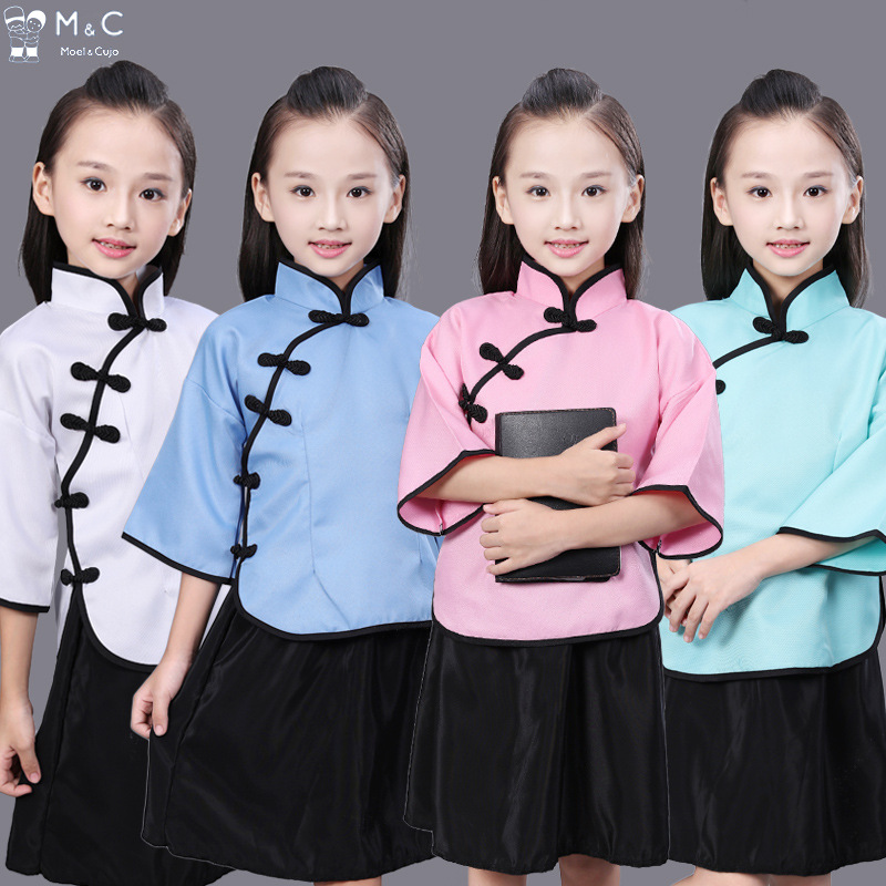 어린이 5 월 네 번째 학생 의상 의상 합창 의상 중산 청소년 의상 소년 소녀 졸업 사진 공연 의상