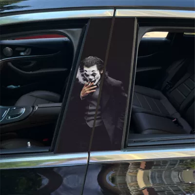 Body sticker: Car center pillar sticker A pillar - xc16-1-pair-for-main-and-co-pilot