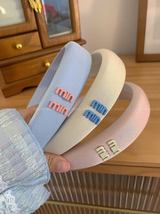 少女配色~馬卡龍色高顱頂發箍夏季海綿增高撞色頭箍發卡髮飾批發