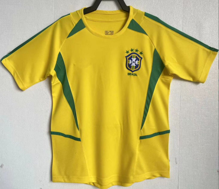 Camiseta de Brasil de manga corta retro 2002 Francia Chelsea Argentina Santas Portugal Camiseta de fútbol AC Milan