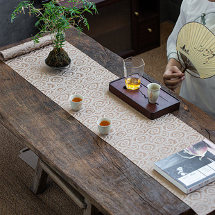 Brocade Brocade tea mat new Chinese Zen table runner tea mat simple tea flag waterproof tea table cloth mat tea plate mat table mat