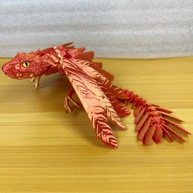 3D打印始祖鸟祖龙羽毛飞龙关节可动仿真儿童玩具摆件网红创意跨境|undefined