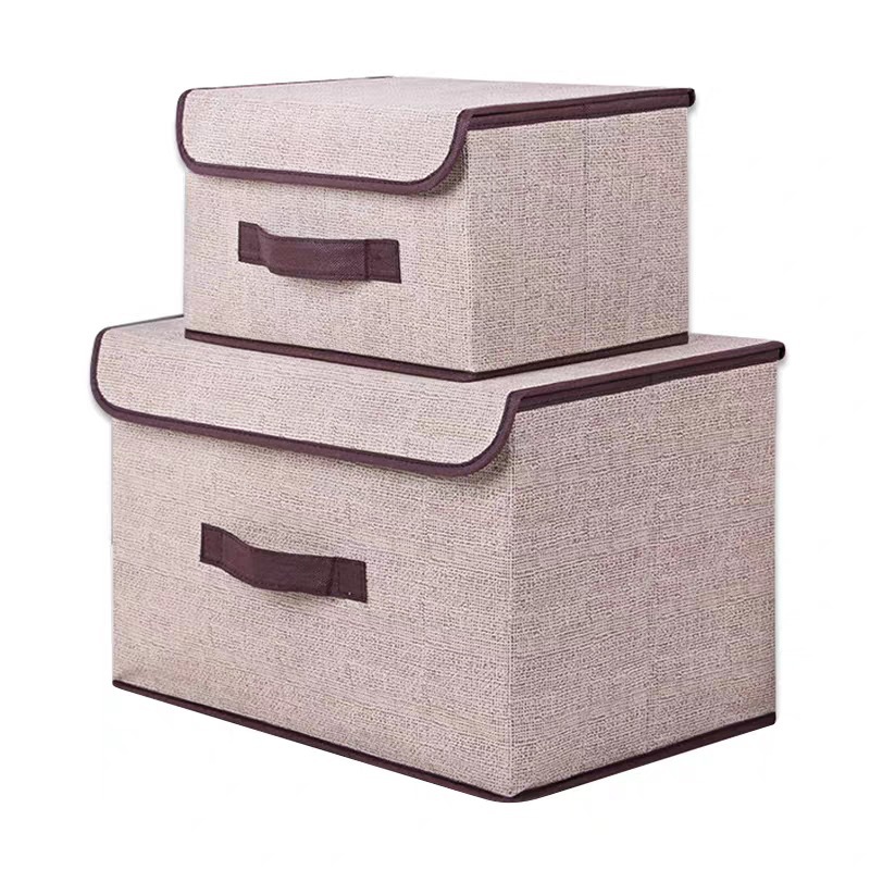 Caja de almacenamiento plegable de tela caja de almacenamiento de ropa con tapa armario de almacenamiento a prueba de polvo caja de almacenamiento de juguetes caja de almacenamiento de ropa