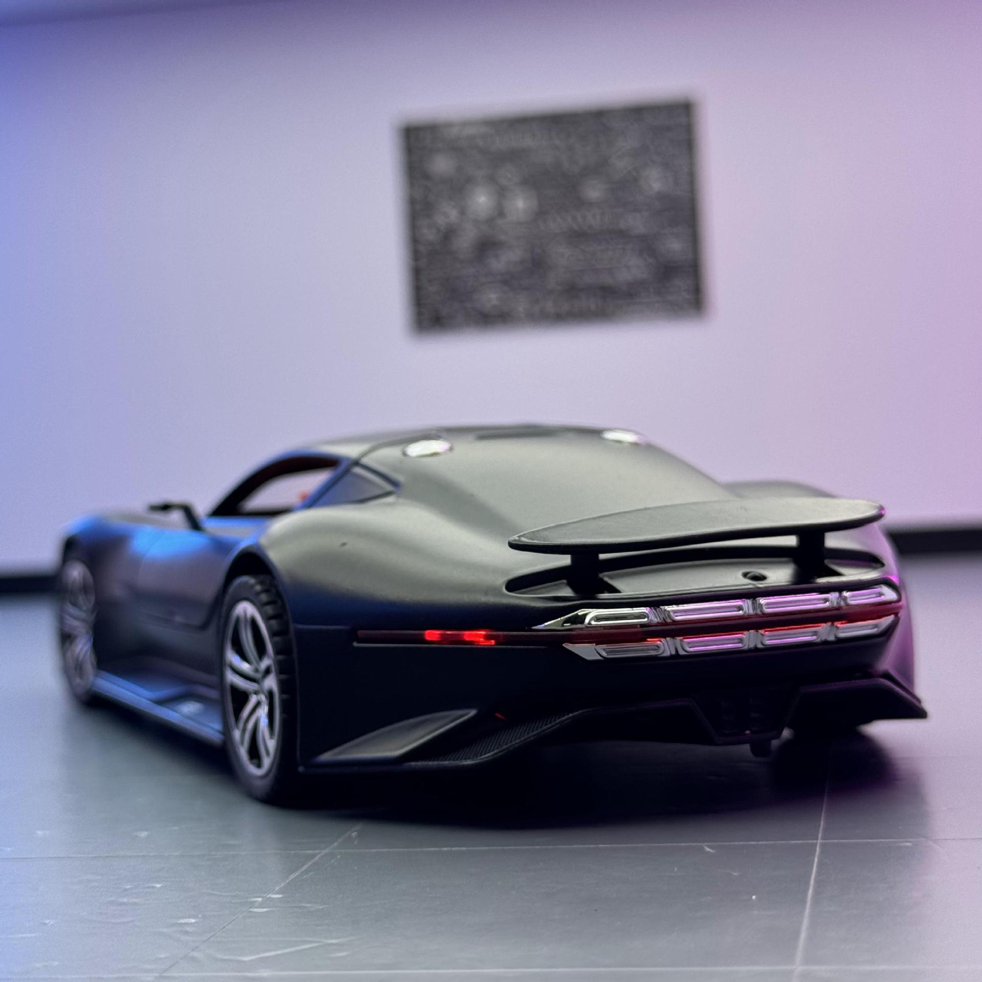 Nuevo modelo de coche de aleación Haodi 1 a 24 Big Ben AMG Vision GT coche deportivo retroceso juguete efectos de sonido decoración del modelo