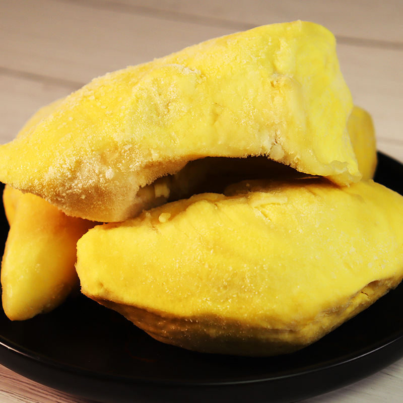 Durian flesh Golden Pillow Seedless Block fresh Freezing Thailand Imported Patisserie Fruit shop supply 3KG/