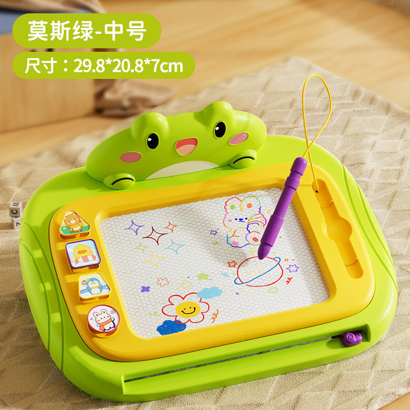 子供用お絵かきボード、家庭用幼児用磁気大文字ボード、赤ちゃん落書き磁気絵画おもちゃ、絵画と書き込みボード、消去可能|undefined
