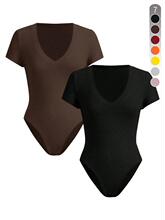 A 26688 Summer V Neck Bodysuit �Ը��B�w��