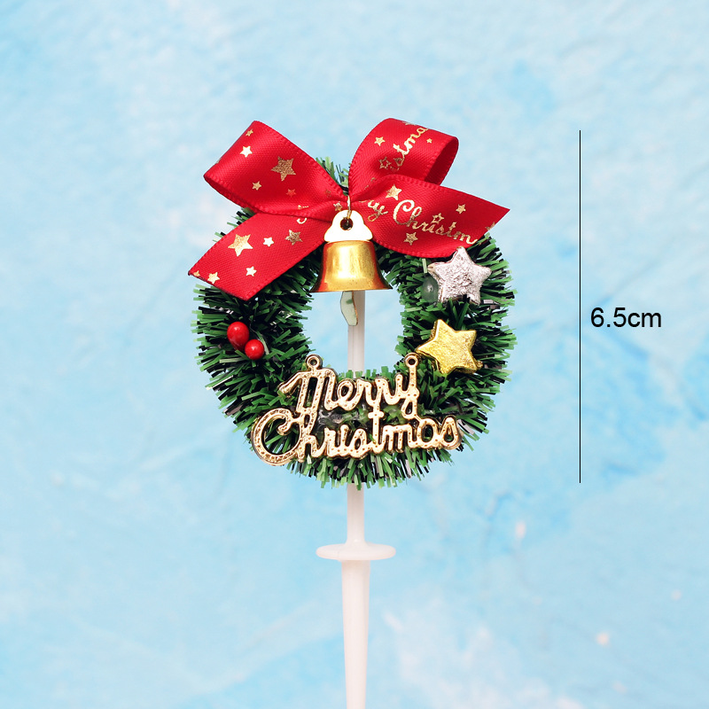 Christmas Christmas Tree Letter Bow Knot Resin Polyester Party Cake Decorating Supplies display picture 8