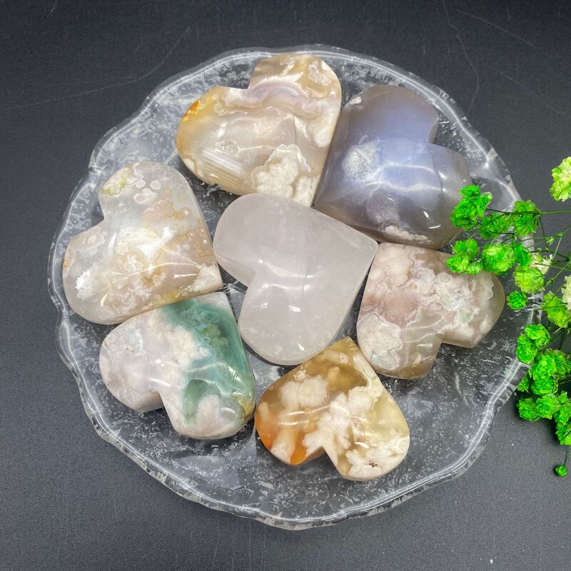 天然玛瑙爱心火苗创意摆件水晶小摆件桌面摆件手工雕刻件装饰 图 7