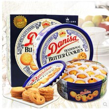 印尼丹麦皇冠曲奇368g休闲下午茶点心饼干盒装送礼必备