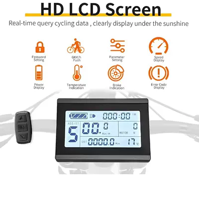 KT-LCD3 LCD Alət/SM Konnektor Paneli ilə Velosiped Modifikasiyası Elektrik Aksesuarları