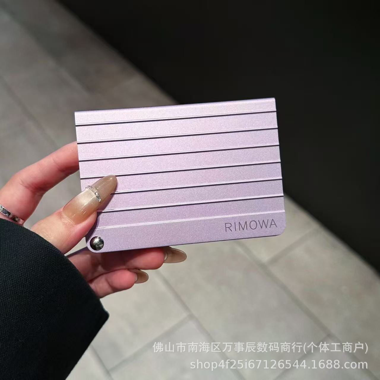RIMOWA Cardholder Aluminum Purple
