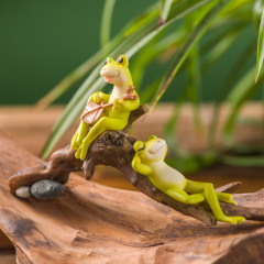 代発造景かわいい動物カエルの置物創意微景観植木鉢多肉盆栽装飾品クロスボーダー