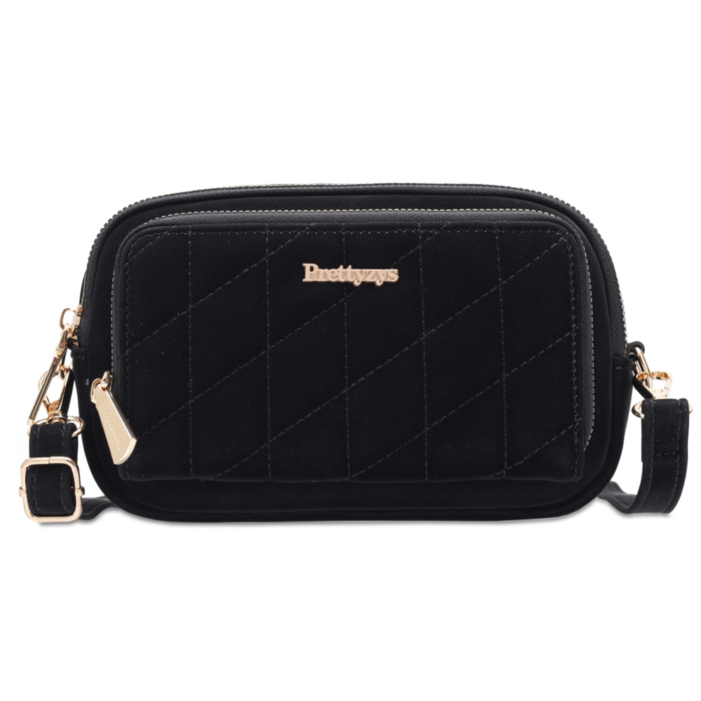 Bolso Bandolera a Cuadros para Mujer de Cuero Sintético PU para Viajes y Ocio