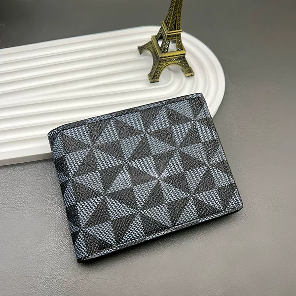 Korean Style Men's Short Printed 80% off Wallet 2025 New Trendy Brand Simple Multi-Card Slot Wallet Coin Purse Wholesale