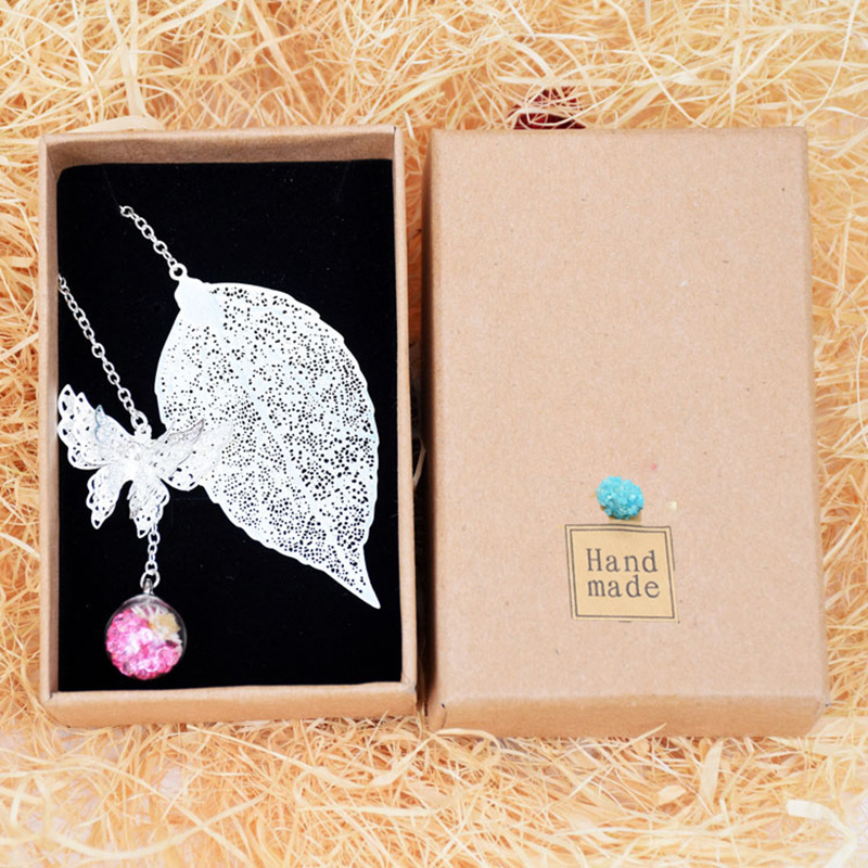 Estilo chino clásico metal pluma marcador lindo material de latón mariposa flor eterna papelería creativa regalo al por mayor