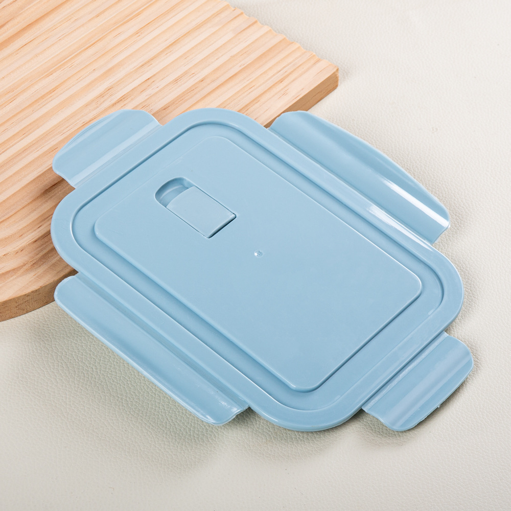 Caja de almacenamiento con cubierta Caja de microondas de vidrio Caja de almuerzo Refrigerador almacenamiento Caja de sellado Accesorios cubierta Caja de mesa cubierta