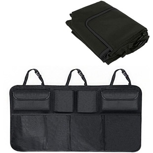 Cross-border Trunk Storage Bag Car SUV Car Rear Seat Back Hanging Bag Net Bag Car Storage Box Storage Bag