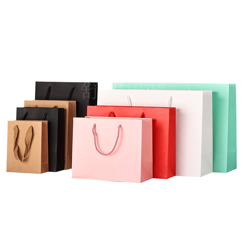 Bolsas de papel kraft engrosadas y ecológicas portátiles, pasteles de luna de té, regalos de alta gama, bolsas de embalaje, tarjetas blancas, venta al por mayor transfronteriza