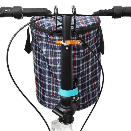 Universal Thick Canvas Front Basket for Bicycle, Single-Speed Bike, Child Skateboard, Electric Bicycle Basket